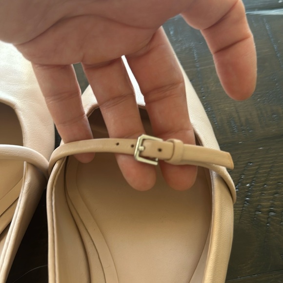 Zara Beige Pointed Flats - Picture 7 of 16